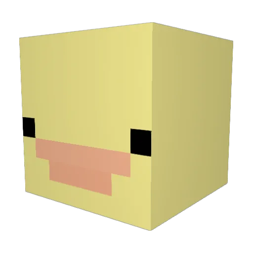 Ash1108 Minecraft avatar head, 3D render