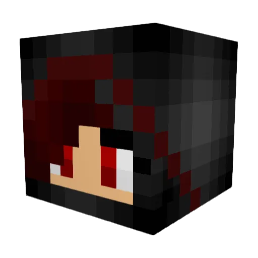 Ash115 Minecraft avatar head, 3D render