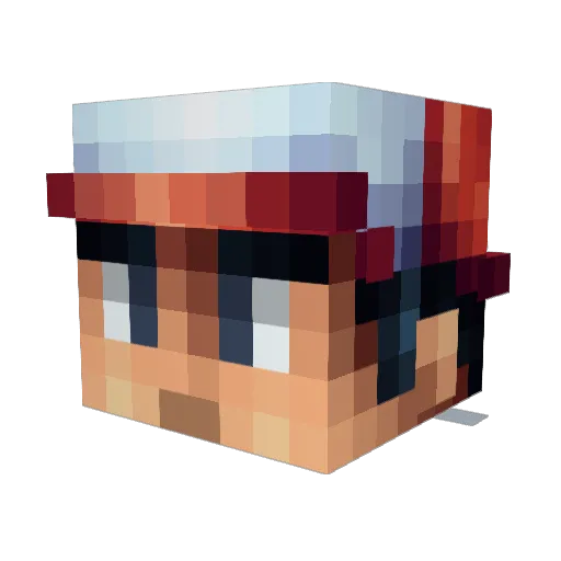 Ash237 Minecraft avatar head, 3D render