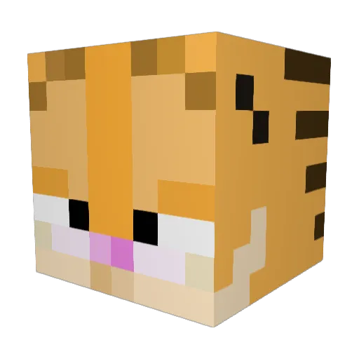 Ash6728 Minecraft avatar head, 3D render