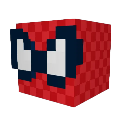 Ash7o7 Minecraft avatar head, 3D render