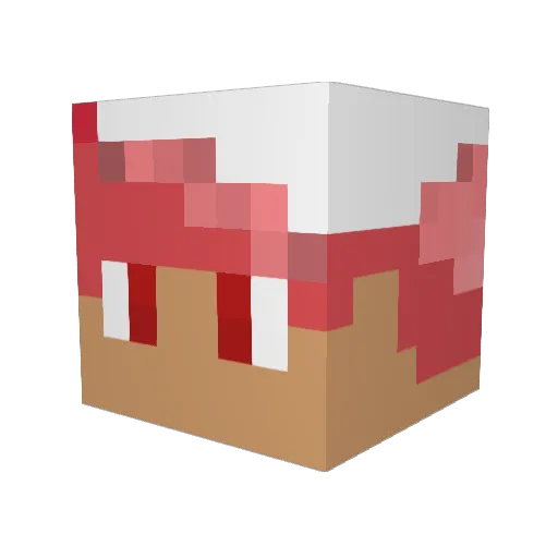 Ash8500 Minecraft avatar head, 3D render