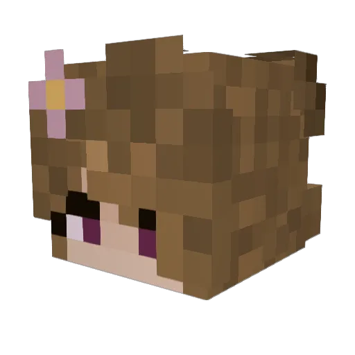 AshACEBash Minecraft avatar head, 3D render