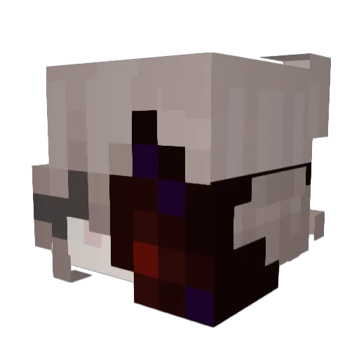 AshAmeliaGames Minecraft avatar head, 3D render
