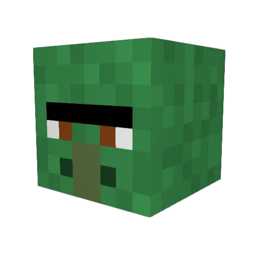 AshAndRi Minecraft avatar head, 3D render