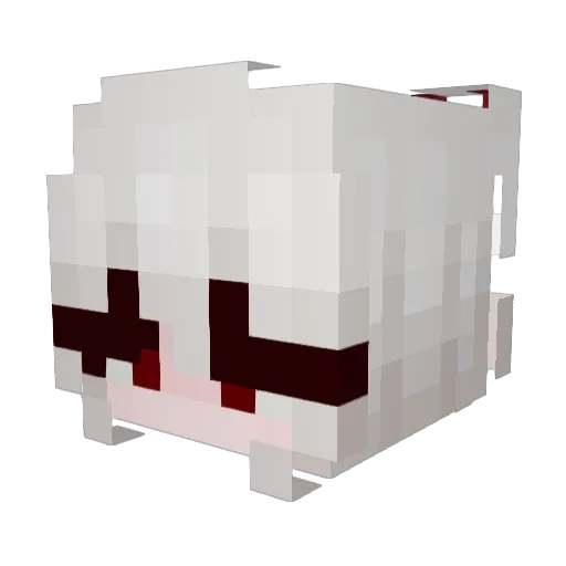 AshAsHell Minecraft avatar head, 3D render