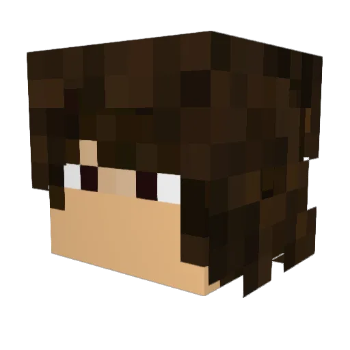 AshAsiimov Minecraft avatar head, 3D render