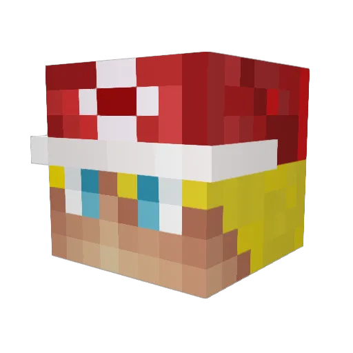 AshAusAlabastia Minecraft avatar head, 3D render