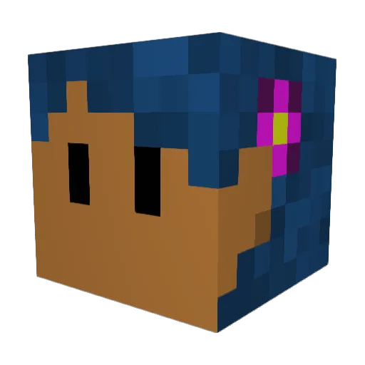 AshBash0798 Minecraft avatar head, 3D render