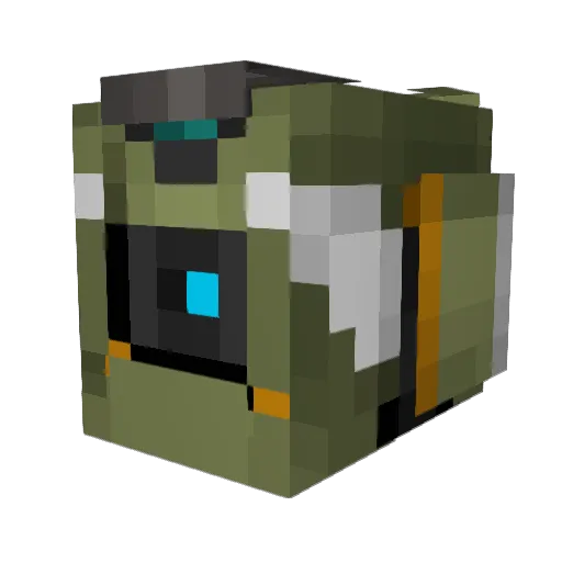 AshBatBoi Minecraft avatar head, 3D render