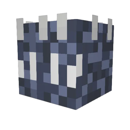 AshDino Minecraft avatar head, 3D render