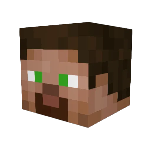 AshDragonslayer Minecraft avatar head, 3D render