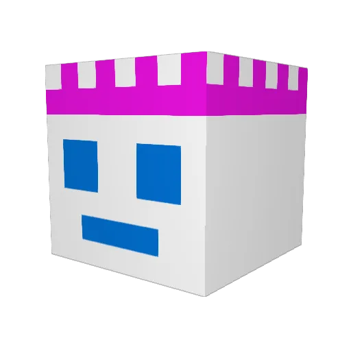 AshDuck7 Minecraft avatar head, 3D render