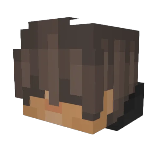 AshEchoYT Minecraft avatar head, 3D render