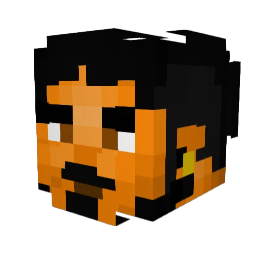 AshEgg Minecraft avatar head, 3D render