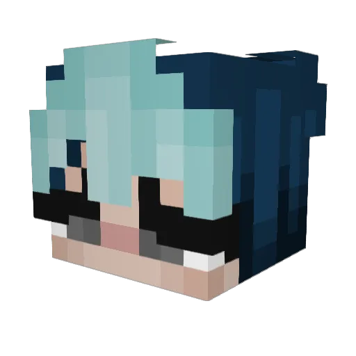 AshFaeMae_ Minecraft avatar head, 3D render