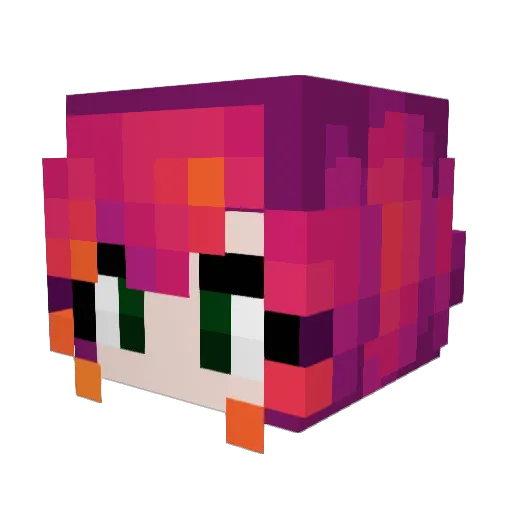 AshForest25 Minecraft avatar head, 3D render