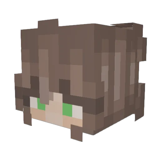 AshFromTheSky Minecraft avatar head, 3D render