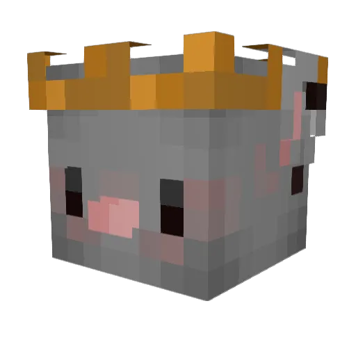 AshG0Brrr Minecraft avatar head, 3D render