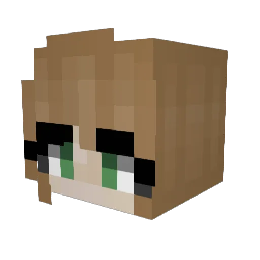 AshGirl9378 Minecraft avatar head, 3D render
