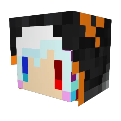 AshHawk06 Minecraft avatar head, 3D render