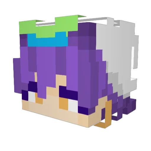 AshKe_no1 Minecraft avatar head, 3D render