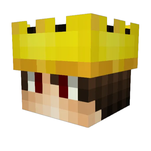 AshPilott Minecraft avatar head, 3D render