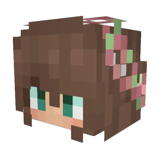 AshSlaysMJ Minecraft avatar head, 3D render