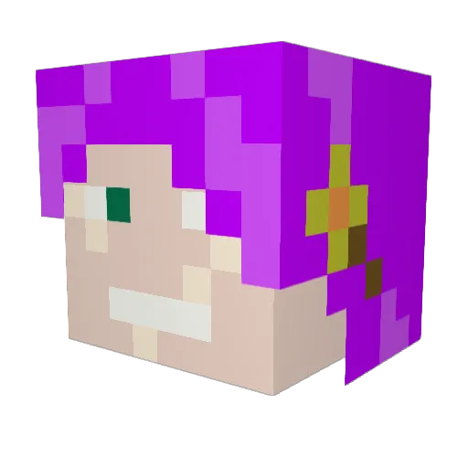 AshStinky Minecraft avatar head, 3D render