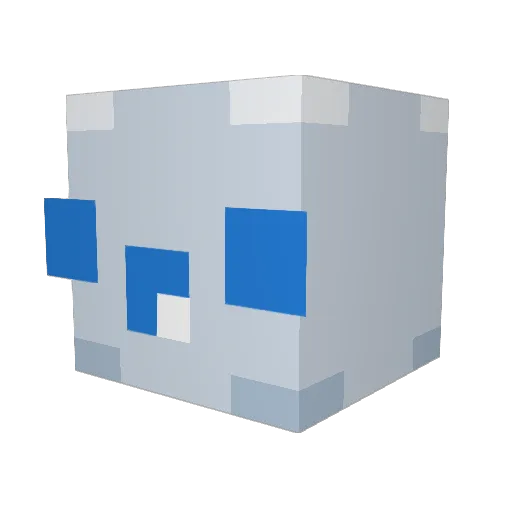AshThatBurns Minecraft avatar head, 3D render