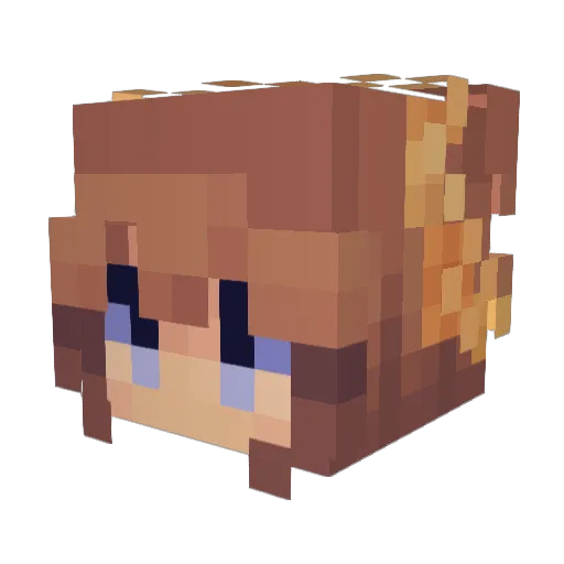 AshThyme Minecraft avatar head, 3D render