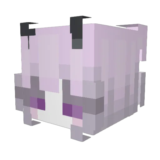 AshTree04 Minecraft avatar head, 3D render
