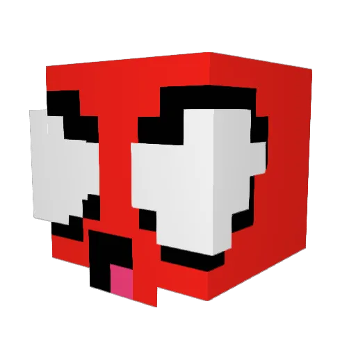 AshVIII Minecraft avatar head, 3D render