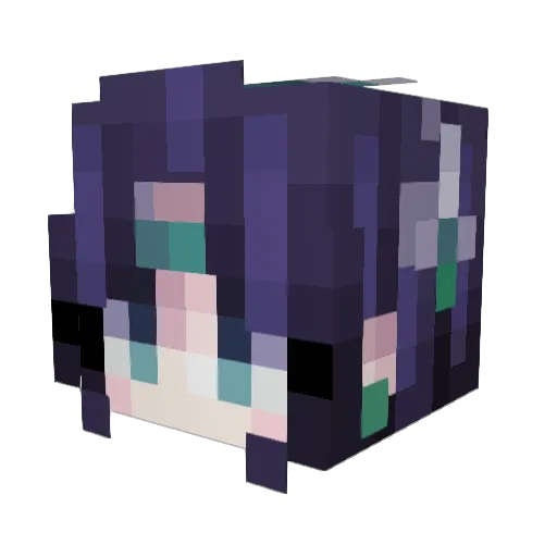 AshZyr Minecraft avatar head, 3D render