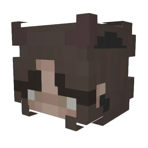 Ash_0129 Minecraft avatar head, 3D render