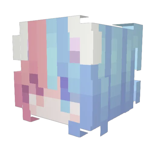 Ash_And_Elm Minecraft avatar head, 3D render