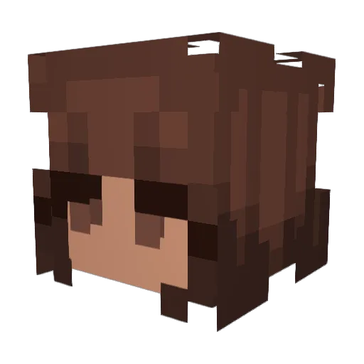 Ash_Antares Minecraft avatar head, 3D render