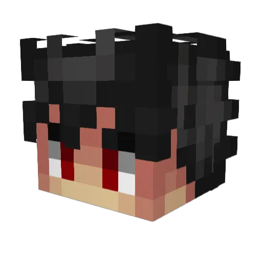Ash_Ashin Minecraft avatar head, 3D render