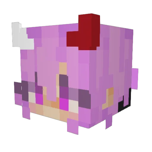 Ash_Phoenix_19 Minecraft avatar head, 3D render