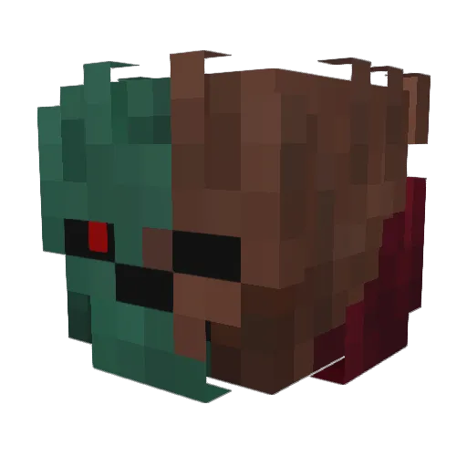 Ash_Wraith Minecraft avatar head, 3D render