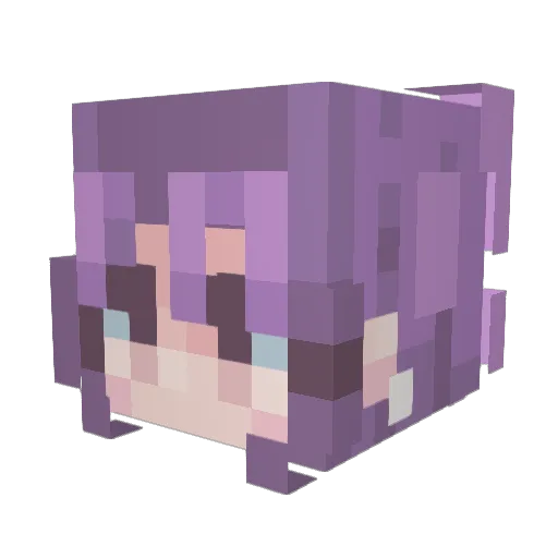 Ash_bestos Minecraft avatar head, 3D render