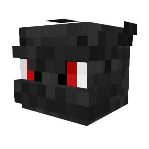 Ash_da_dragon Minecraft avatar head, 3D render