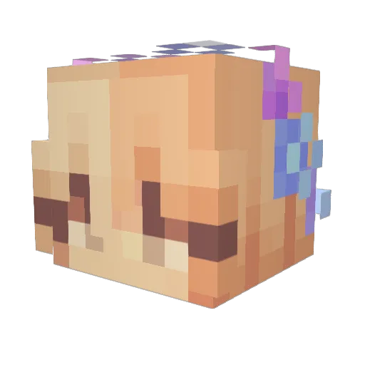 Ash_ley_77 Minecraft avatar head, 3D render