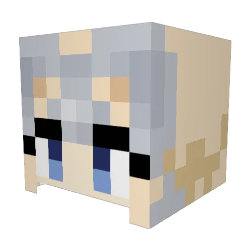 Ash_yeung Minecraft avatar head, 3D render