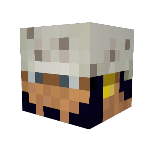 Ashattack59 Minecraft avatar head, 3D render