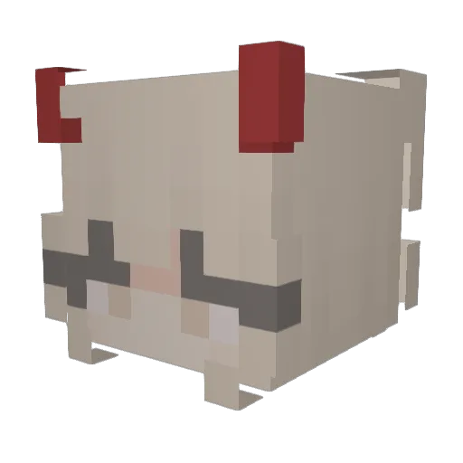 Ashb12 Minecraft avatar head, 3D render