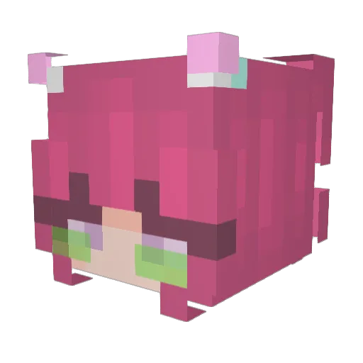 Ashborn19 Minecraft avatar head, 3D render