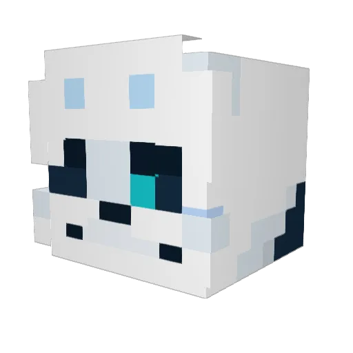 Ashbyn Minecraft avatar head, 3D render