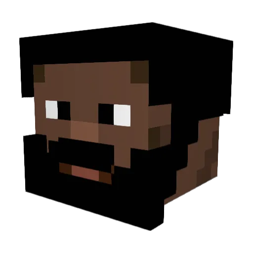 Ashdragon555 Minecraft avatar head, 3D render