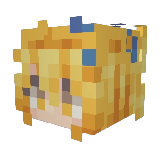 Ashe9653 Minecraft avatar head, 3D render